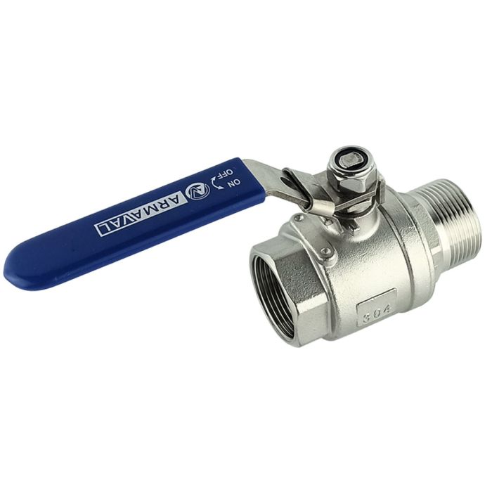 Кран кульовий нержавіючий муфтовий Armaval ВЗ DN 15 (1/2")