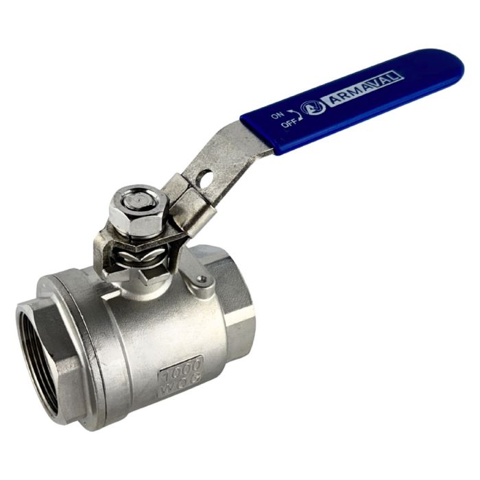 Кран кульовий нержавіючий муфтовий Armaval ВВ DN 80 (3")