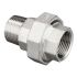 Муфта американка нержавіюча AISI 304 з В-З наріззю DN 10 (3/8") і прокладкою PTFE