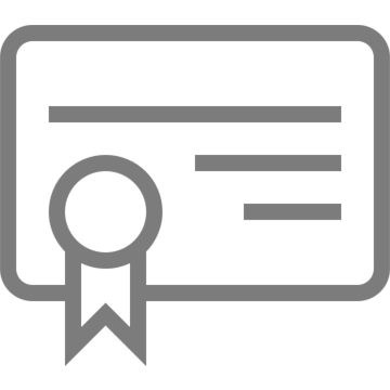 Availability of a product certificate (picture)